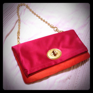 Coach Clutches & Wallets - ✨RESERVED✨Coach satin color block purse Coach Clutches & Wallets - ✨RESERVED✨Coach satin color block purse