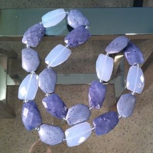 Jewelry - Chunky periwinkle blue stone statement necklace Jewelry - Chunky periwinkle blue stone statement necklace