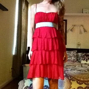 Sweet Storm Dresses & Skirts - Gorgeous Sweet Storm red dress with silver sash.🌹 Sweet Storm Dresses & Skirts - Gorgeous Sweet Storm red dress with silver sash.🌹
