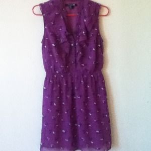 Purple chiffon dress