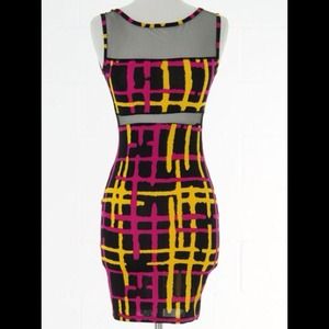 Sexy colored neon dress (large)
