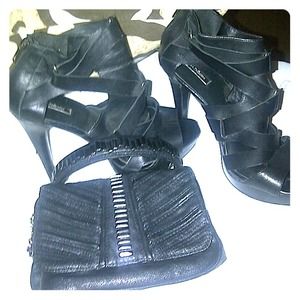 Zara Classic Collection Clutch Purse & High Sandal Zara Classic Collection Clutch Purse & High Sandal