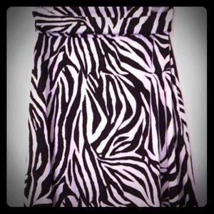 💝Zebra print skirt