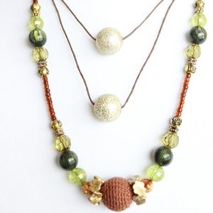 Earthy toned Statement necklace Earthy toned Statement necklace