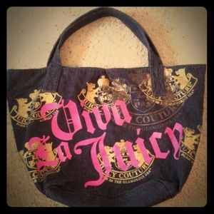 Authentic Denim Juicy Couture Large Tote Bag Authentic Denim Juicy Couture Large Tote Bag