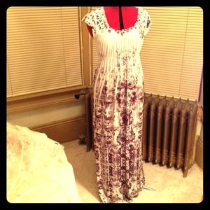 One World Dresses & Skirts - One World Cap-Sleeved Long Dress One World Dresses & Skirts - One World Cap-Sleeved Long Dress
