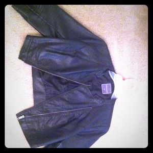 Faux leather crop jacket Faux leather crop jacket