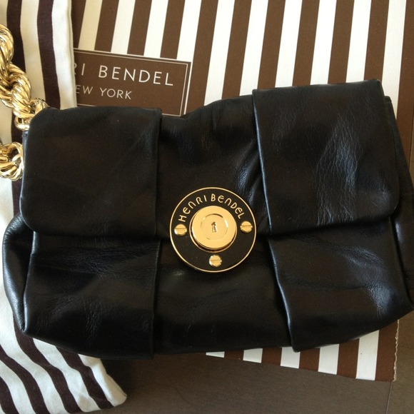Henri Bendel Handbags - Henri Bendel black leather wristlet clutch 2 Henri Bendel Handbags - Henri Bendel black leather wristlet clutch 2