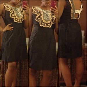 Black Sparkly Dress || French Connection Black Sparkly Dress || French Connection
