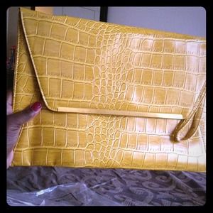 Mustard colored iPad case/laptop bag/ clutch Mustard colored iPad case/laptop bag/ clutch