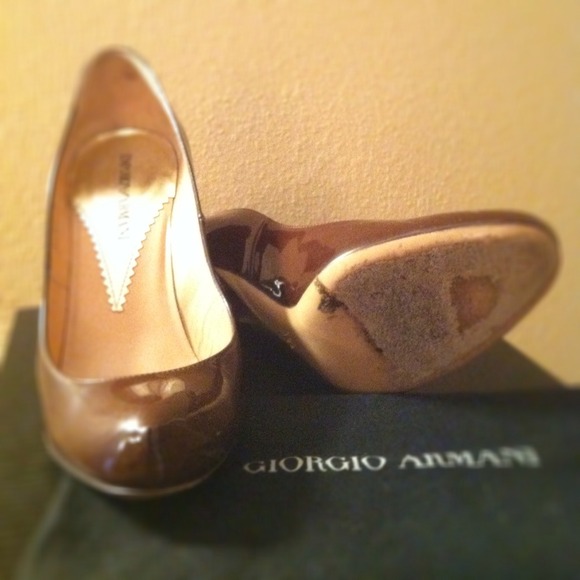 Emporio Armani Shoes - Emporio Armani Brown Patent Heels 4 Emporio Armani Shoes - Emporio Armani Brown Patent Heels 4