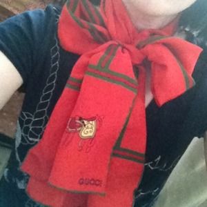 Gucci Accessories - ⬇Gucci red & green silk scarf Gucci Accessories - ⬇Gucci red & green silk scarf