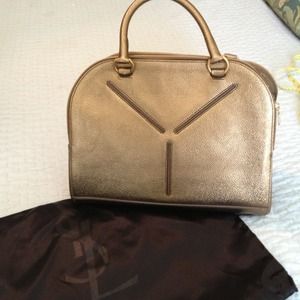 Yves Saint Laurent Handbags - 🎀HOLD🎀 Authentic YSL metallic gold handbag Yves Saint Laurent Handbags - 🎀HOLD🎀 Authentic YSL metallic gold handbag