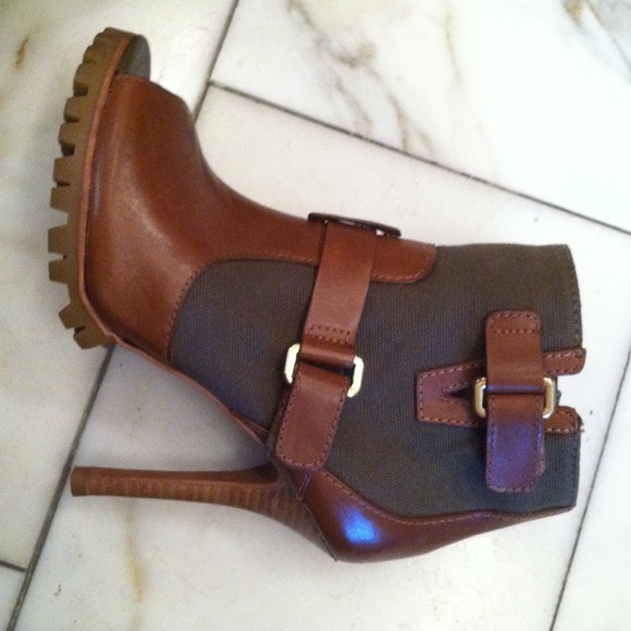 Tory Burch Boots - Open Toe Booties w/Lug Sole 4 Tory Burch Boots - Open Toe Booties w/Lug Sole 4