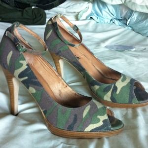 dollhouse Shoes - Camo ankle strap heels dollhouse Shoes - Camo ankle strap heels