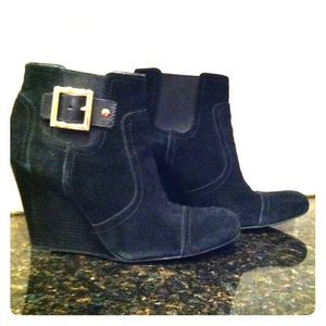Tori Burch Suede Adrienne wedge bootie Tori Burch Suede Adrienne wedge bootie