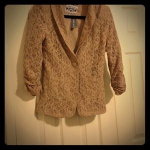 Wet Seal Jackets & Blazers - Large brown lace blazer Wet Seal Jackets & Blazers - Large brown lace blazer