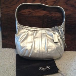 REDUCEDCOACH Platinum Leather Hobo REDUCEDCOACH Platinum Leather Hobo