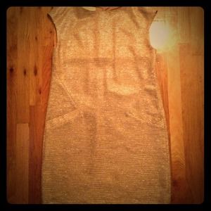 Michael Kors Dresses & Skirts - Michael Kors Gold Tweed Shift Dress Michael Kors Dresses & Skirts - Michael Kors Gold Tweed Shift Dress