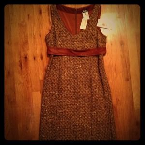 D&G Dresses & Skirts - NWT! D&G Tweed and Leather Dress D&G Dresses & Skirts - NWT! D&G Tweed and Leather Dress