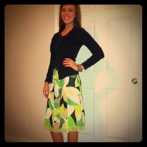 Green multi-color skirt! Green multi-color skirt!