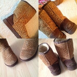UGG Boots - Super cute! Rare Leopard Uggs UGG Boots - Super cute! Rare Leopard Uggs