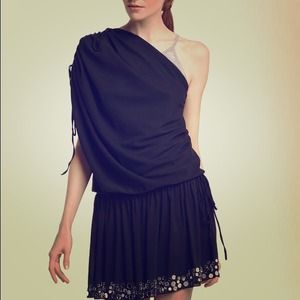 Robert Rodriguez Mirror Trim Layered Dress Robert Rodriguez Mirror Trim Layered Dress
