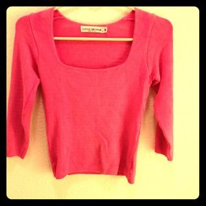 cotton emporium Sweaters - RESERVED! Beautiful 3/4 sleeve pink sweater M cotton emporium Sweaters - RESERVED! Beautiful 3/4 sleeve pink sweater M