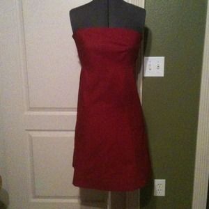 GAP Dresses & Skirts - Red Strapless Dress GAP Dresses & Skirts - Red Strapless Dress