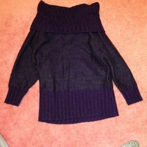 Purple Off the Shoulder Sweater Purple Off the Shoulder Sweater