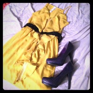 ✨NWOT✨Ruffle Zipper Dress ✨NWOT✨Ruffle Zipper Dress