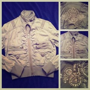 twill twenty two Jackets & Blazers - Militaryembellished jacket twill twenty two Jackets & Blazers - Militaryembellished jacket