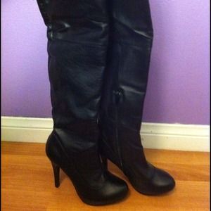 Boots - RESERVE FOR @mrsdiaBlack leather heeled boots Boots - RESERVE FOR @mrsdiaBlack leather heeled boots