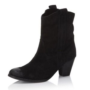 Ash Lenny Boots - Ash Lenny Suede Western Boot in Black Ash Lenny Boots - Ash Lenny Suede Western Boot in Black