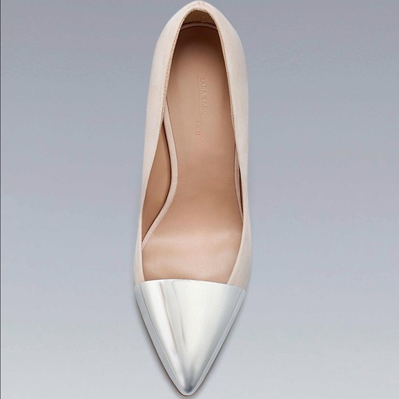 Zara Shoes - Zara Metallic Cap-Toe Pump 2 Zara Shoes - Zara Metallic Cap-Toe Pump 2