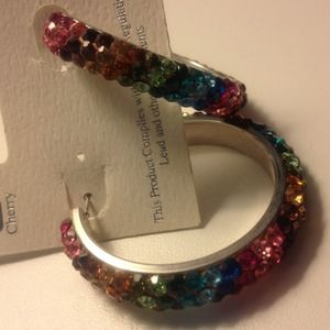 Gorgeous multi-colored crystal earrings!! Gorgeous multi-colored crystal earrings!!