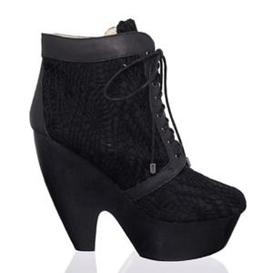 Messeca Boots - Messeca Julie Boot in Crochet Black Messeca Boots - Messeca Julie Boot in Crochet Black