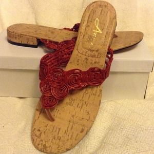 Annie Shoes - Annie rust colored sandals. Annie Shoes - Annie rust colored sandals.