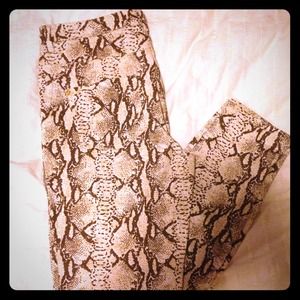 H&M Pants - Snakeskin printed pants H&M Pants - Snakeskin printed pants