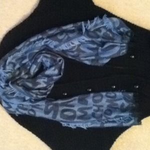 Moschino blue printed scarf Moschino blue printed scarf