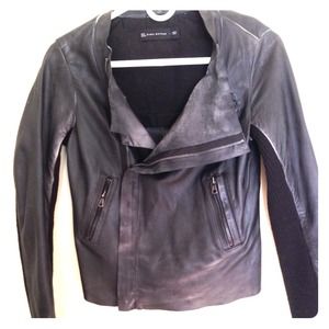 Zara leather motorcycle style jacket Zara leather motorcycle style jacket