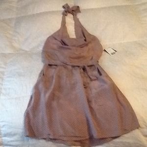 Forever21 polk a dot halter silk dress Forever21 polk a dot halter silk dress