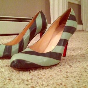 Christian Louboutin striped pumps Christian Louboutin striped pumps