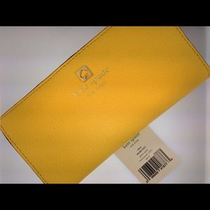 NWT Kate Spade Stacy GrantPark Wallet Lemon Yellow NWT Kate Spade Stacy GrantPark Wallet Lemon Yellow