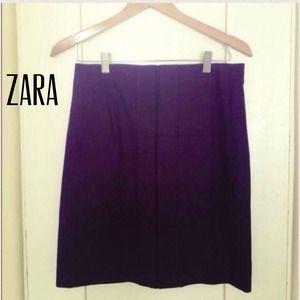 Zara pleated black pencil skirt with pockets Zara pleated black pencil skirt with pockets