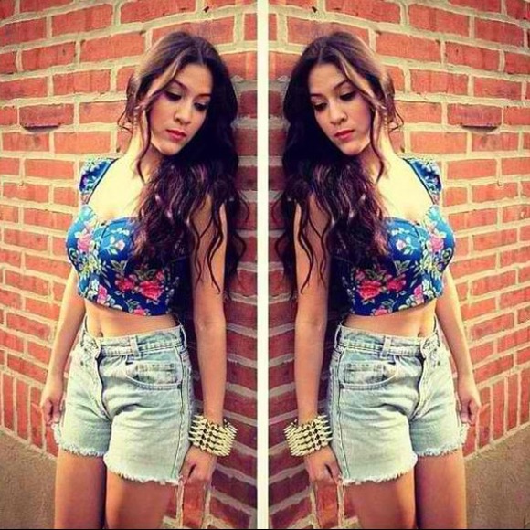 Tops - Last med crop top/royal blue jumpsuit! 2 Tops - Last med crop top/royal blue jumpsuit! 2