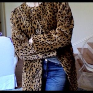 Custo Barcelona Outerwear - Leopard Reversible Coat Worn Once! Custo Barcelona Outerwear - Leopard Reversible Coat Worn Once!
