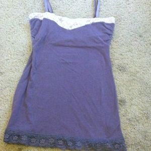 Free People adorable purple cami w/ lace detail Free People adorable purple cami w/ lace detail