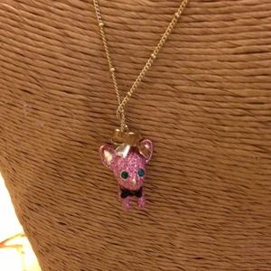 Betsey Johnson Purple glitter green eyed puppy dog Betsey Johnson Purple glitter green eyed puppy dog