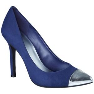 Blue cap toe heels Blue cap toe heels